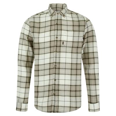 Shirts Levelock Yarn Dyed Checked Cotton Flannel Shirt in Flint Grey / S - Tokyo Laundry