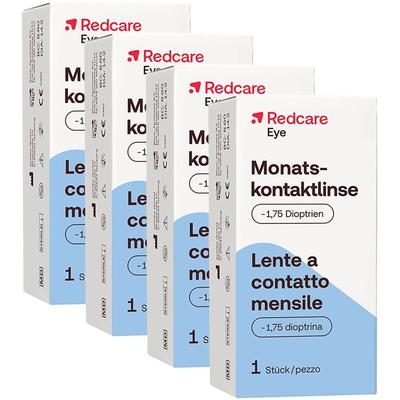 Redcare Monatslinse -1,75 4-er Set 4x1 St Kontaktlinsen Image
