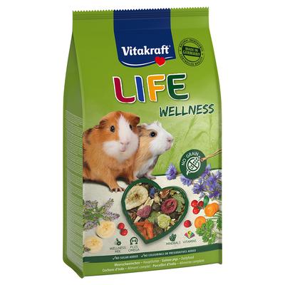 Sparpaket: 5x600g Vitakraft Life Wellness Meerschweinchen Kleintierfutter