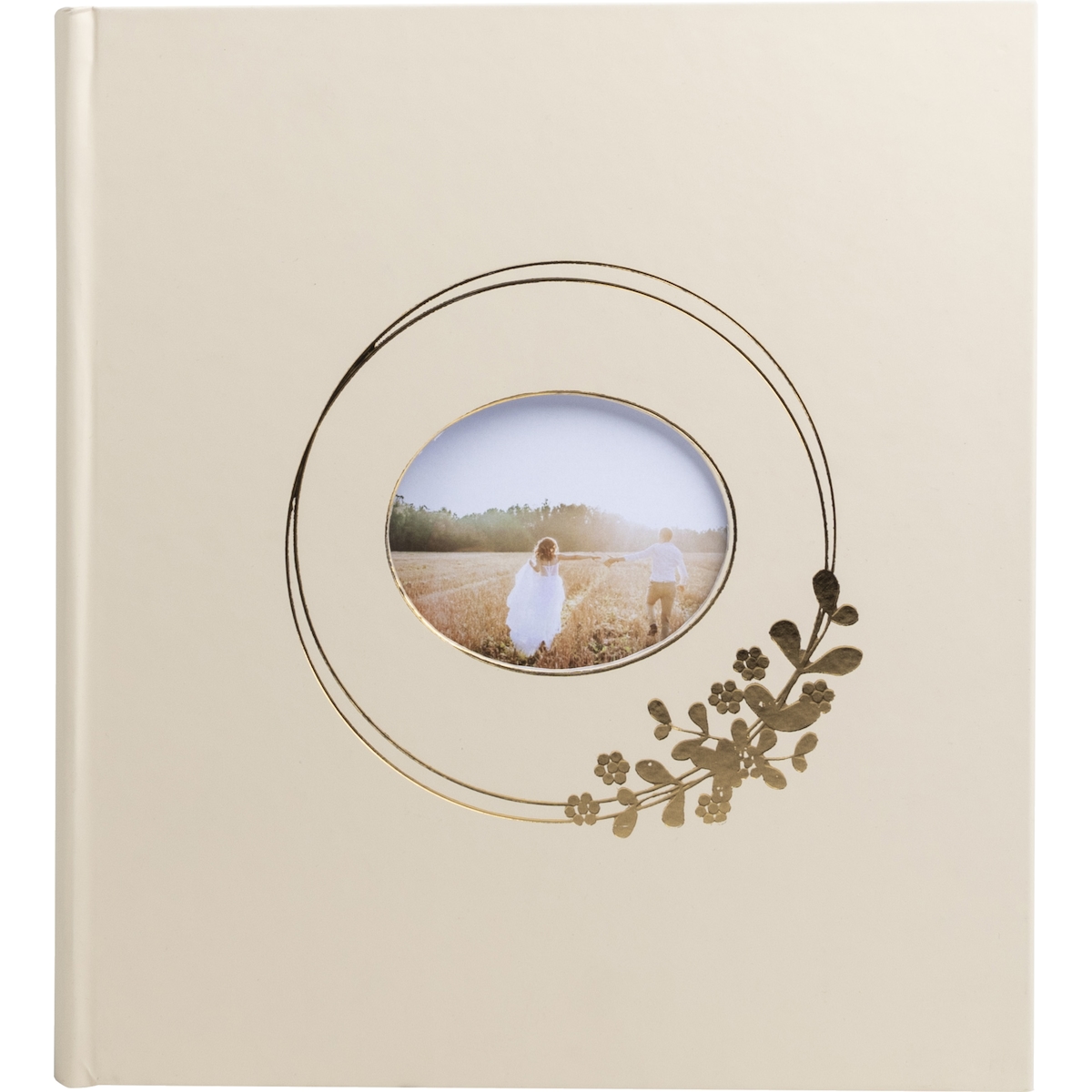 Exacompta 16733E Fotoalbum, 60 weiße Seiten, Ringflower - Latte Image
