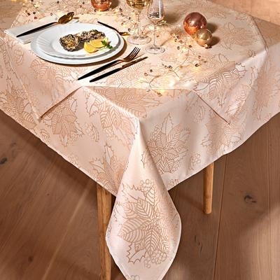 Jacquard-Tischdecke roségold, 130x160 cm Image