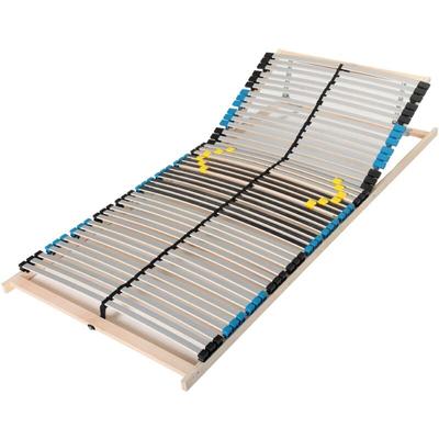Ergonomischer 7 Zonen Lattenrost 80x200, Kopfteil mehrfach verstellbar, 42 Latten, Buchenholz, Made Image