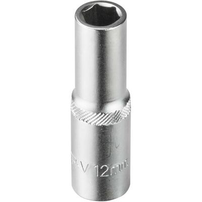 Dema - Stecknuss Sechskant 12mm 6 Kant 1/2' lang (cr-v) Image