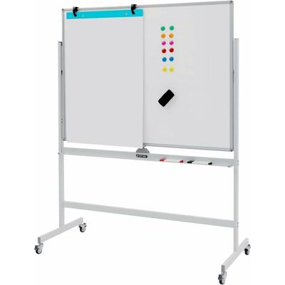 Rollendes magnetisches Whiteboard, Magnettafel mit Rollen, hoehenverstellbar, doppelseitige