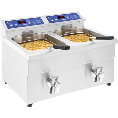 Induktionsfritteuse Fritteuse Elektro Induktion Digital 2x10 l 2x3500 w Timer Image