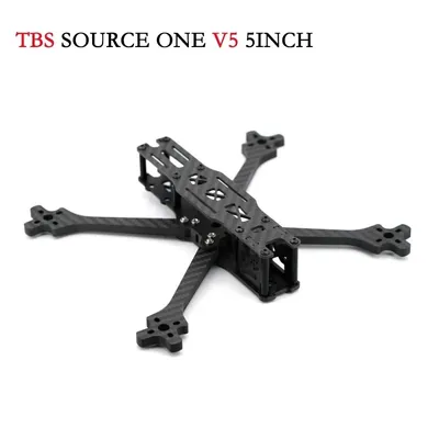 Original TBS SOURCE ONE V5 Wide-Stance X Carbon Fiber 5 Zoll FPV Rahmen Kits für FPV Freestyle 5 Image