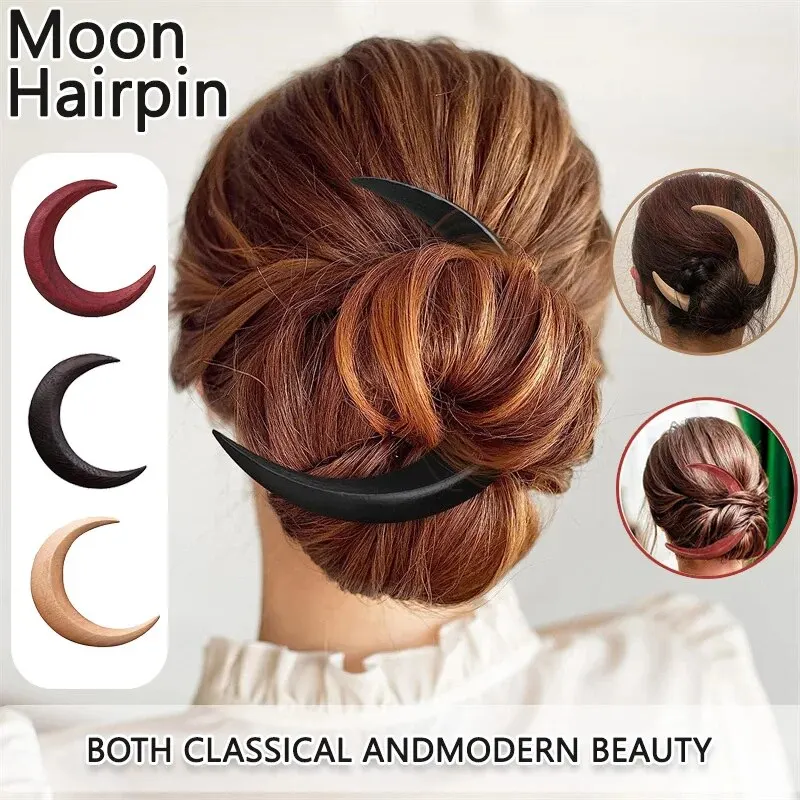 Haar karten Haar gabeln Haar karten einfache vielseitige Kopf bedeckung Styling-Tools Halbmond Modetrend einfache Mond haar karten Image