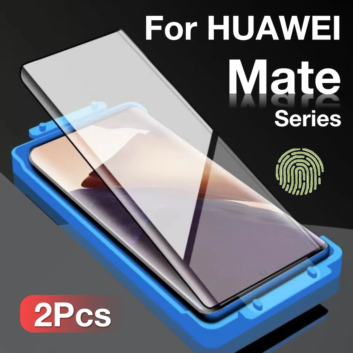 2 Stück für Huawei Mate 70 60 Pro Plua 50 40 30 20 Rs Displayschutzfolie Zubehör Schutzhülle Easy Tool Kit Nicht gehärtetes Glas Image