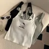Sanrio hello kitty Mode Kleidung y2k Top mit Brust polster niedlichen Top Mädchen Sommer cool kurz geschnittenes Top weiß sexy Hosenträger Mädchen Geschenk