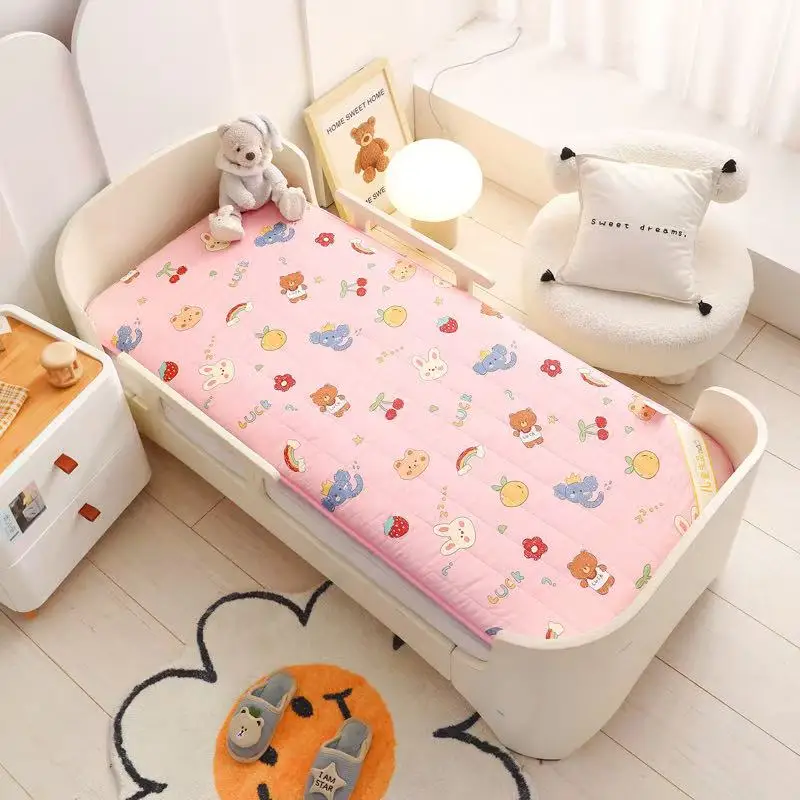 120x60CM Krippe Matratze Kleinkind Bett Matratzen Dicke Baby Wiege Matratze Pad Nette Bett Krippe Baumwolle Doppel Seiten baby Bettwäsche Set Image