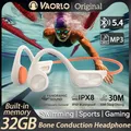 Nuove cuffie a conduzione ossea impermeabili IPX8 Bluetooth 5.4 cuffie Hifi per nuoto wireless 32 GB