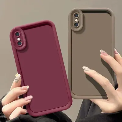 For iphone X Case iphone XR Phone Case Iphone XS XS Max Cover X XS XR XP Simple Solid Color