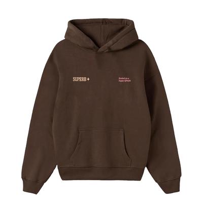 Don't call me baby Hoodie Gebürstet Übergröße Braun SUPERB Frau