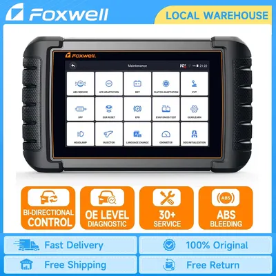 FOXWELL NT809 OBD2 Automotive Scanner Bi-directional Test 30 Maintenance OBD 2 All System Car Diagnostic Scan Tool PK MK808