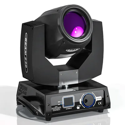 U'King 230W Beam 7R Moving Head Stage Light Gobos 16CH DMX512 Sound Activated Effect Lighting for DJ Concert Party Nightclub