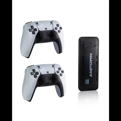 Top New Ampown U9 TV Game Stick With Two 2.4G Wireless Controller 64GB 10000 PS PSP Retro Video