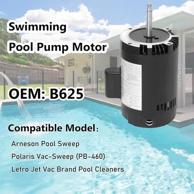 B625 Swimming Pool Pump Motor and Seal Replacement Kit, 3/4HP Pool Pump Motor 115/230V 3450RPM N56CZ