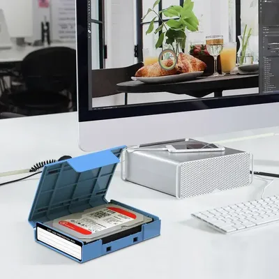 Hard Drive Case Enclosure External Hard Drive Organizer 3.5 Inch Computer Hard Drive Accessories