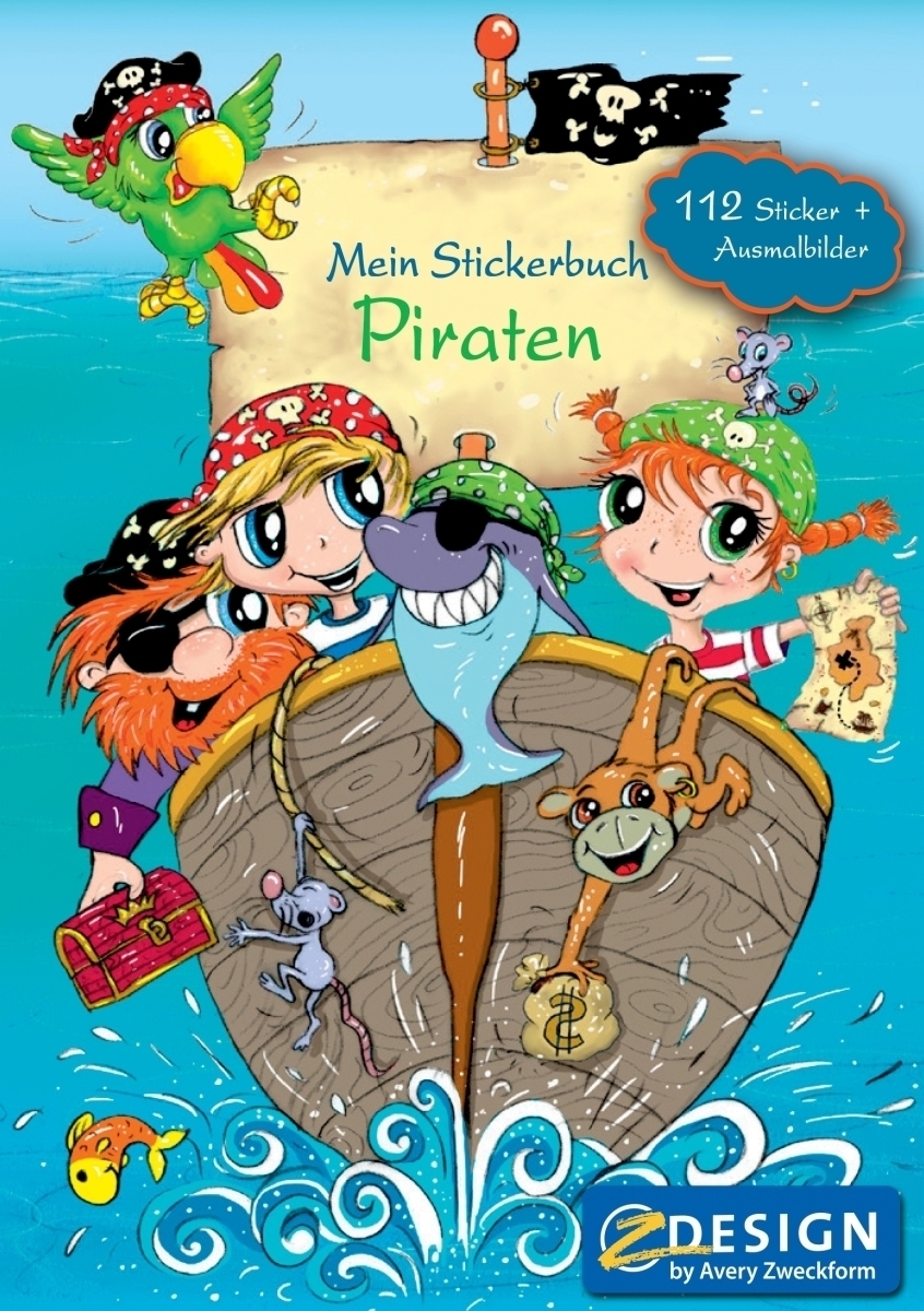 Avery Zweckform Stickerspielbuch Pirat Pepe A5 Image