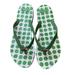 Coach Shoes | Coach Flip Flops Green & White Size 11/12 New Without Tags Womens Flip Flops | Color: Green/White | Size: 11/12