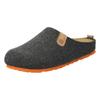 Pantoffel ROHDE "NAPOLI-H", Herren, Gr. 44, grau (anthrazit, meliert), Filz, klassisch, Schuhe, Clog, Hausschuh, Homeslipper mit herausnehmbarer Innensohle