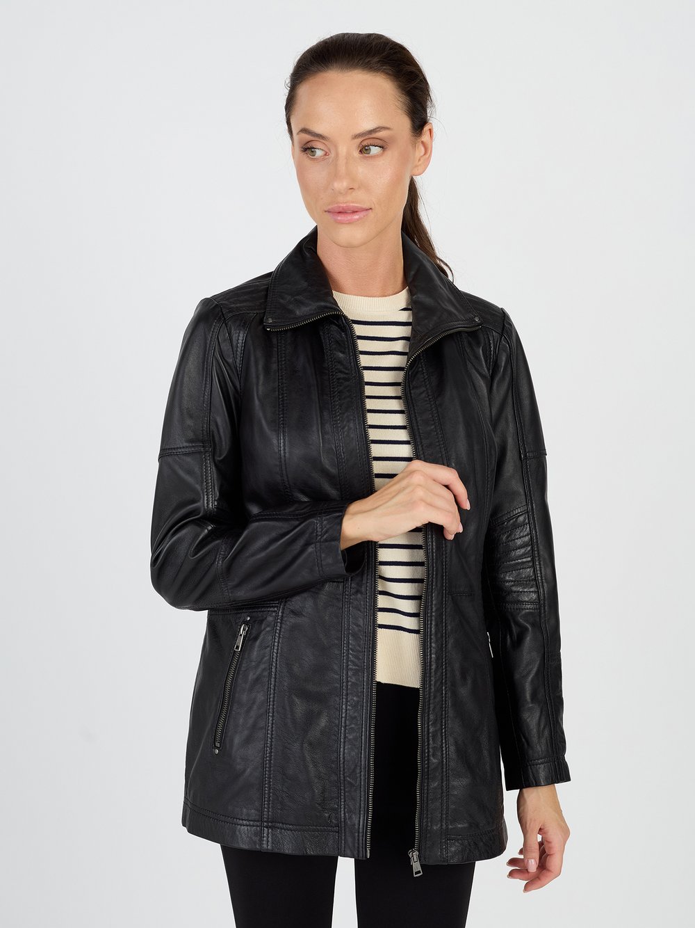 JCC Lederjacke Damen schwarz, 46 Image