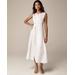 Seamed Linen Dress With Removable Belt