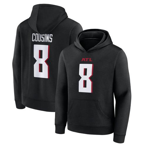 Atlanta Falcons Hoodie mit Name und Nummern-Grafik - Kirk Cousins ​​8-Jugend