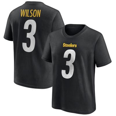 Pittsburgh Steelers Name und Nummer Grafik T-Shirt - Russel Wilson 3 - Jugendliche Image