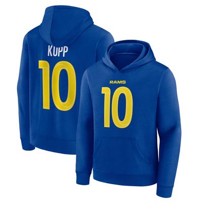 Los Angeles Rams Name und Nummer Grafik Hoodie - Cooper Kupp 10 - Jugendliche Image