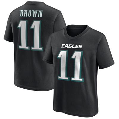 Philadelphia Eagles Name und Nummer Grafik T-Shirt - AJ Brown 11 - Jugendliche Image