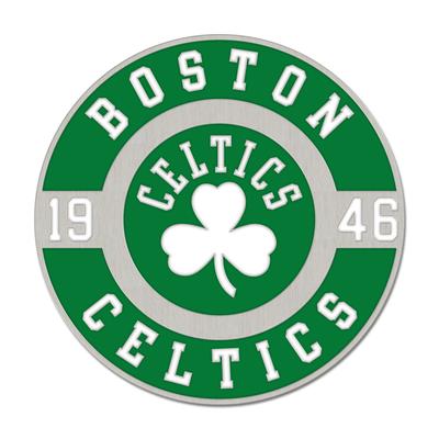 Boston Celtics Runder Emaille-Pin-Abzeichen Image