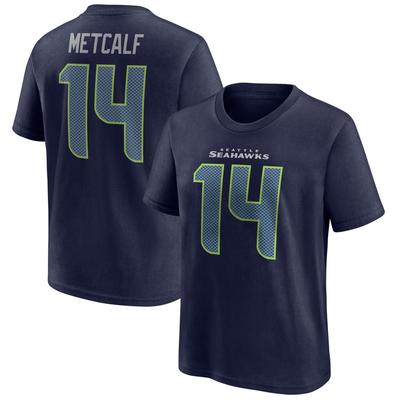 Seattle Seahawks Name und Nummer Grafik T-Shirt - DK Metcalf 14 - Jugendliche Image