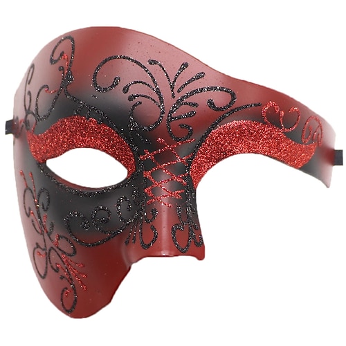 Halloween Maske Venezianische Maske Augenmaske Das Phantom der Oper Karnevalsmaske Sexy Kostüm Erwachsene Herren Damen Halloween Karneval Party Einfache Halloween-Kostüme Verkleiden Image