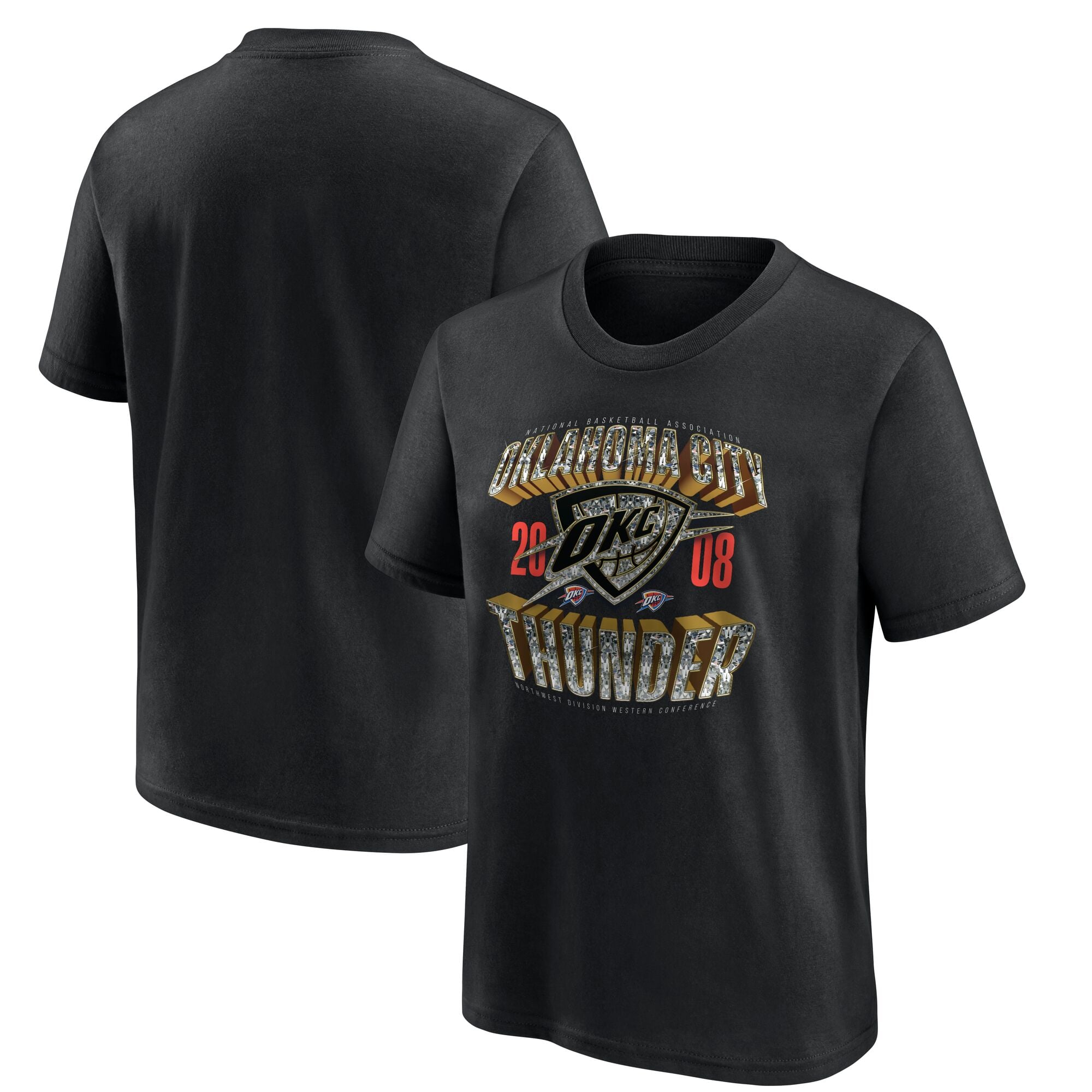 T-shirt Oklahoma City Thunder Quick Strides - Jeunesse - unisexe Taille: YM