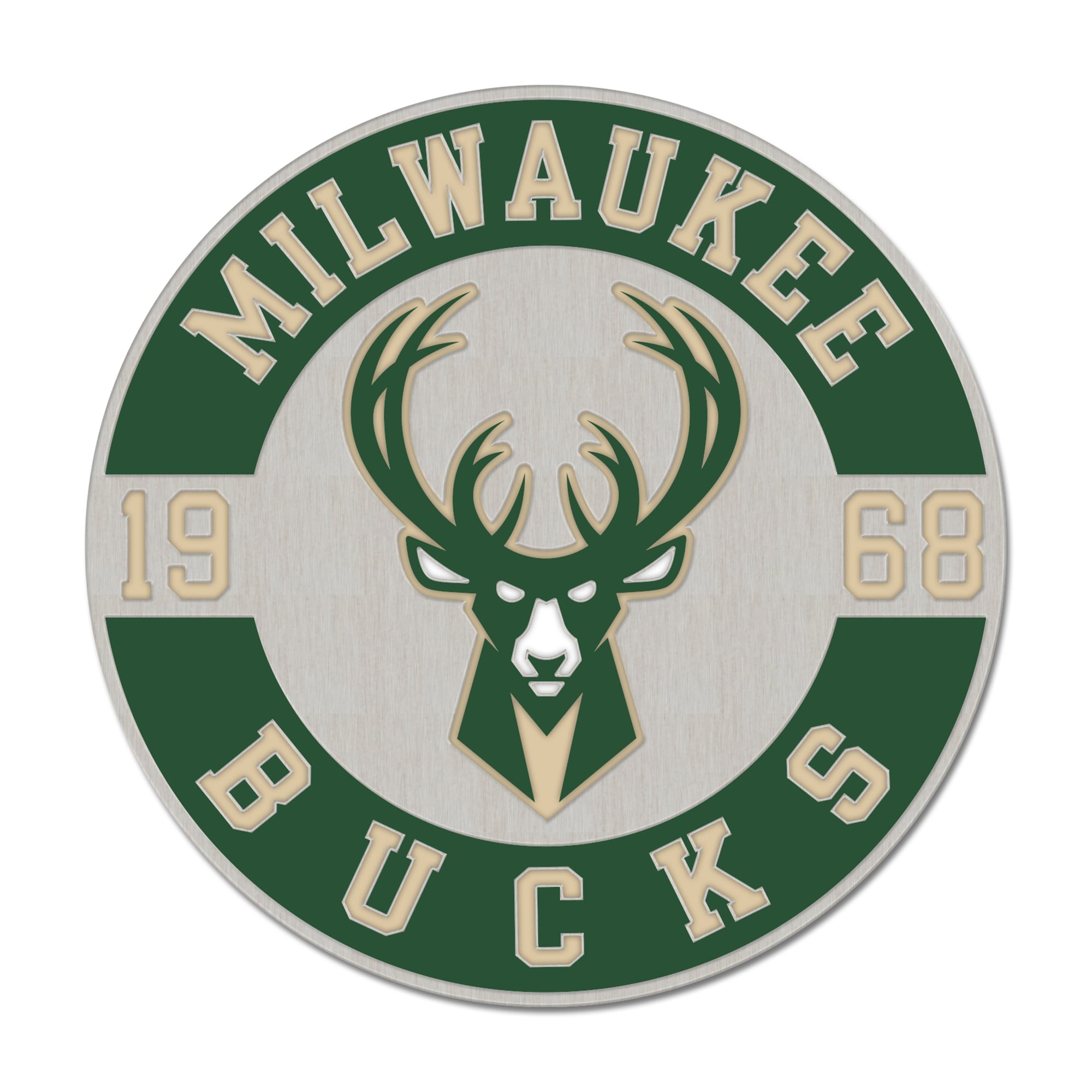 Badge rond en pin Milwaukee Bucks - No Gender Taille: No Size