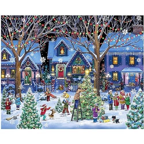 Puzzle Epidemie Puzzle Weihnachtspuzzle 1000 Teile Papierpuzzle mit hohem Schwierigkeitsgrad für Weihnachtsgeschenke