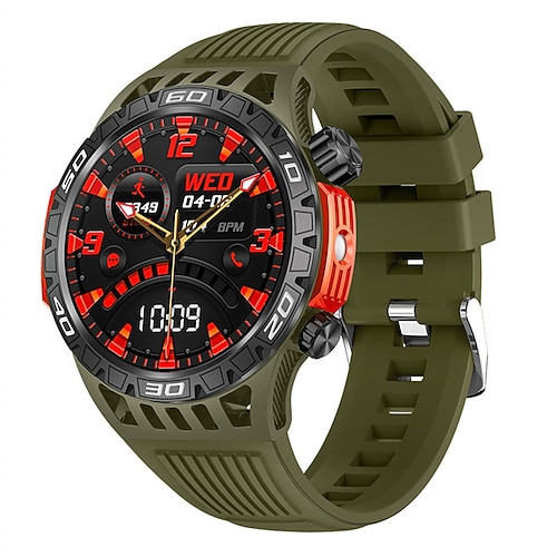 ht22 Smart Watch 1,46 Zoll Bildschirm Bluetooth Anruf IP68 wasserdicht LED Taschenlampe große Batterie 100 Sport GPS Fitness Track Smart Watch