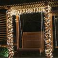 luci di cluster di natale petardi di natale impermeabili all'aperto luce della stringa dc31v cluster di scintillio fuochi d'artificio di luce fata luce bianca calda per il cortile illuminazione della decorazione dell'albero spina ue nuovo aggiornamento