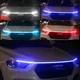 Luce di marcia diurna a LED che inizia le luci decorative della porta del cofano dell'auto DRL Guida del cofano del motore automatico Lampada ambientale decorativa 12V