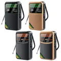 Radio FM AM SW portatile Mini Radio Full Band migliore ricezione Radio a batteria con lettore Radio con schermo di visualizzazione HD per anziani