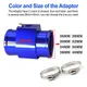 26MM-40MM Blu e Nero In Alluminio Indicatore di Temperatura Dell'acqua Temperatura Del Radiatore Temperatura Dell'acqua Comune Tubo Sensore per Auto Camion Calibri