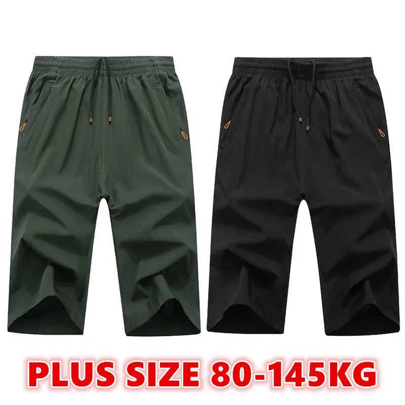 Plus Größe Männer Casual Shorts Hosen 3XL-9XL Sommer Jogginghose Drei Viertel Shorts Sport Hosen 3/4 Hosen Gym Shorts