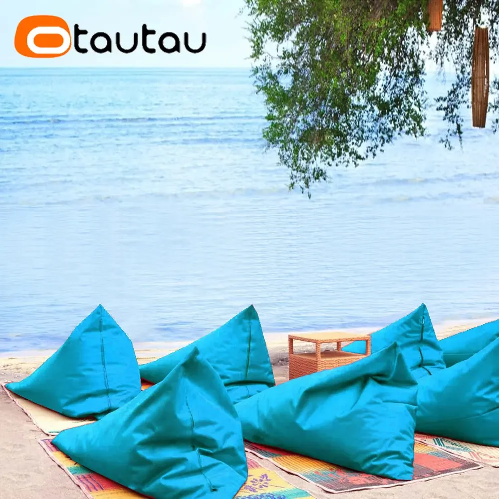 Otautau Outdoor Sitzsack Hocker Abdeckung kein Füller Garten Strand Schwimmbad Puff Kissen Sack Camping Chaiselongue wasserdicht dd036 Image