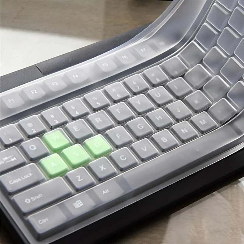 Universal Tastatur Silikon Schutz Film Haut Abdeckung Desktop PC Transparent Silica Gel Bump Konkaven Tastatur Transparente Abdeckung Image