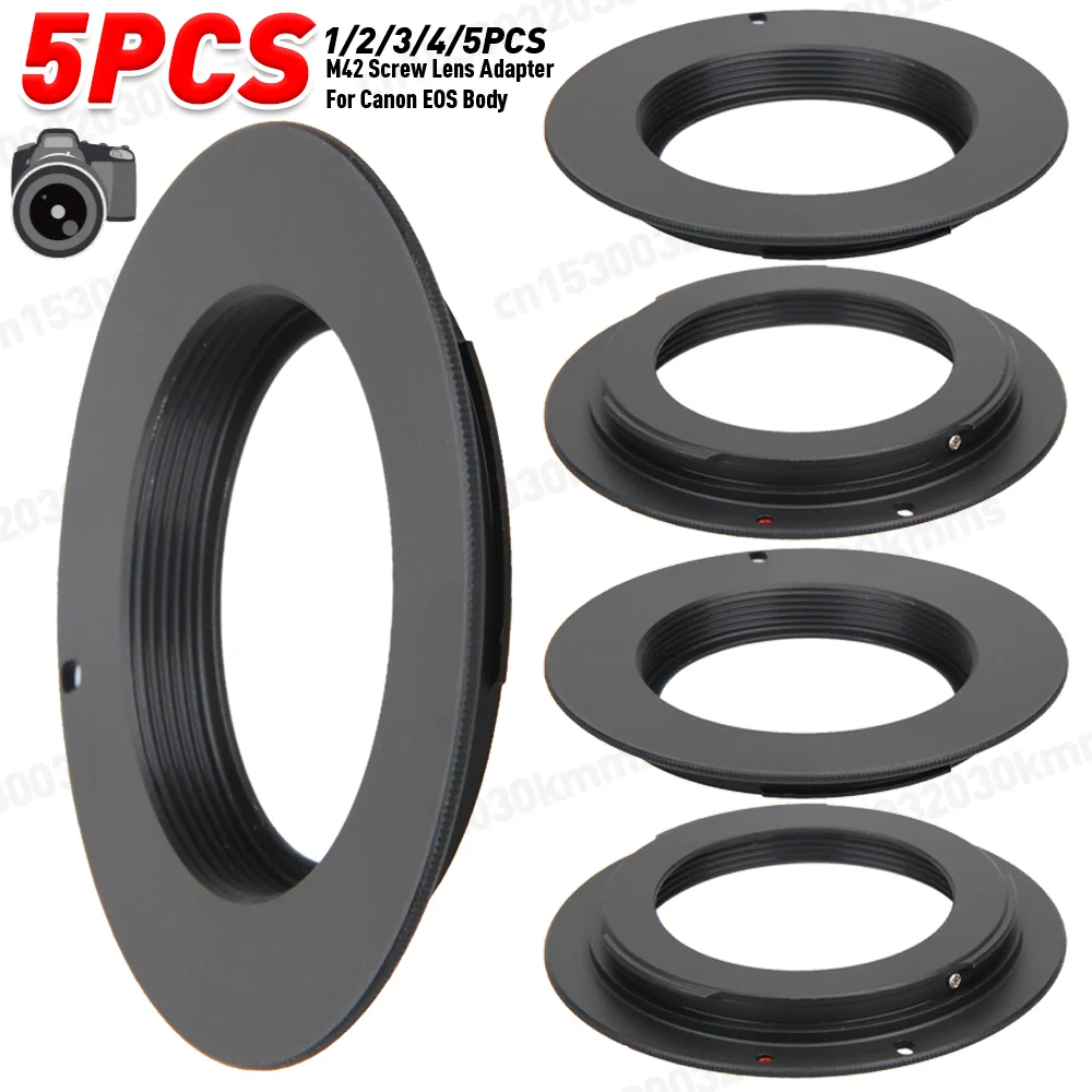 1-5pcs m42 schrauben objektiv adapter universal objektiv halterung adapter kamera halterung adapter ringe für canon eos ef EF-S kamera Image