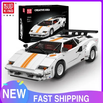 Mould King 10045 Technisches Autospielzeug Der MOC-82416 Countach Sport Rennwagen Modell Baustein Ziegel Kinder Weihnachtsgeschenke Image
