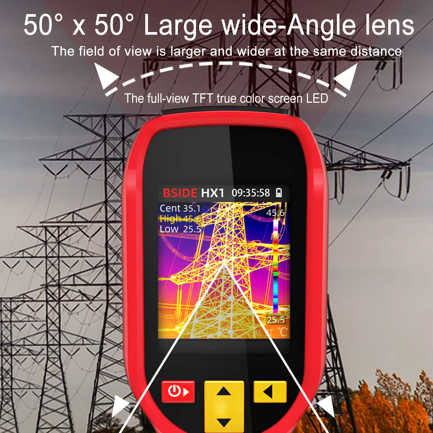 Neue Wärme bild kamera Handheld Industrie-20-550c 240 × 240 Auflösung Leiterplatte Inspektion Brandschutz Reparatur Wärme bild Image