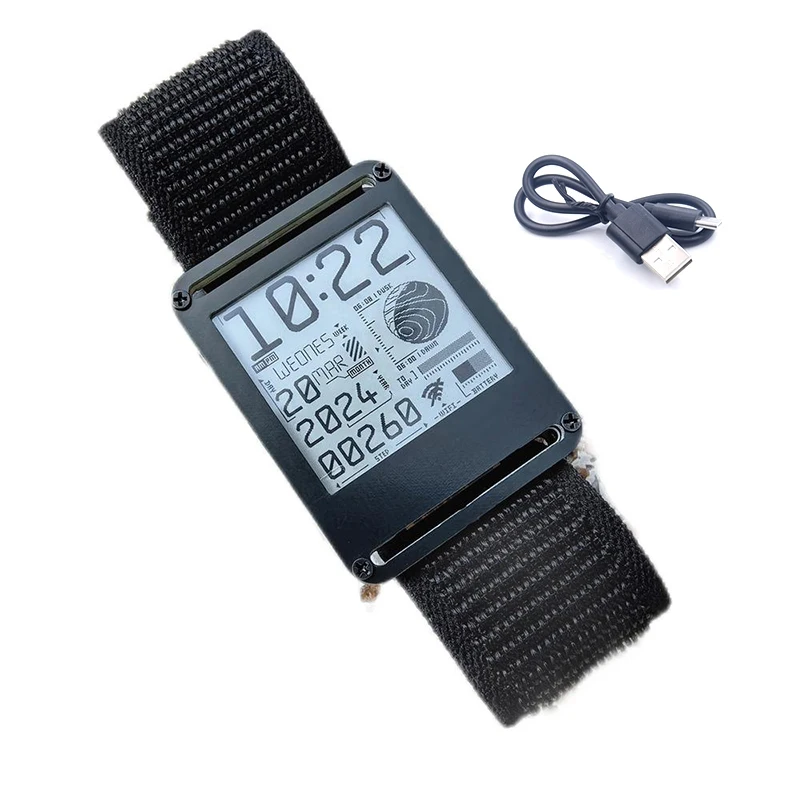 Esp32 smart e-uhr mit wifi bluetooth für arduino programmier bare kit uhr e-papier uhr mit quell-hardware und software Image