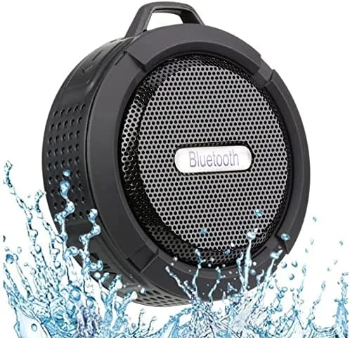 Wasserdichter Bluetooth-Lautsprecher für den Außenbereich, kabelloser tragbarer Mini-Dusch-Reiselautsprecher mit Subwoofer für Sportbecken, Strand, Wandern Image
